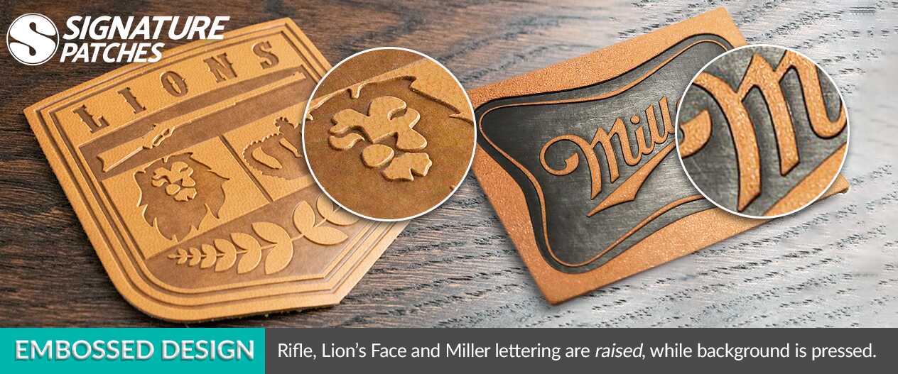 SignaturePatches-Embossed-Design-Leather-Patch SignaturePatches-Embossed-Design-Leather-Patch