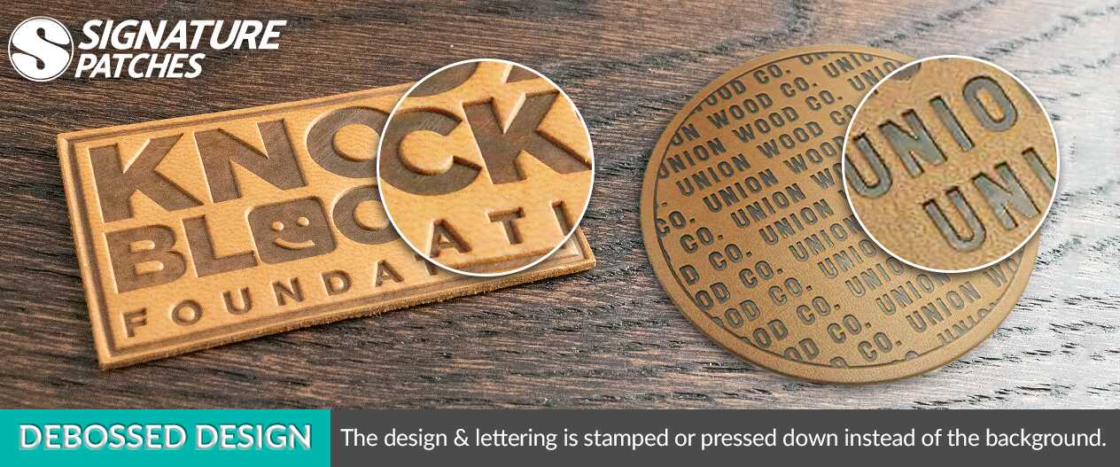 SignaturePatches-Debossed-Design-Leather-Patch SignaturePatches-Debossed-Design-Leather-Patch