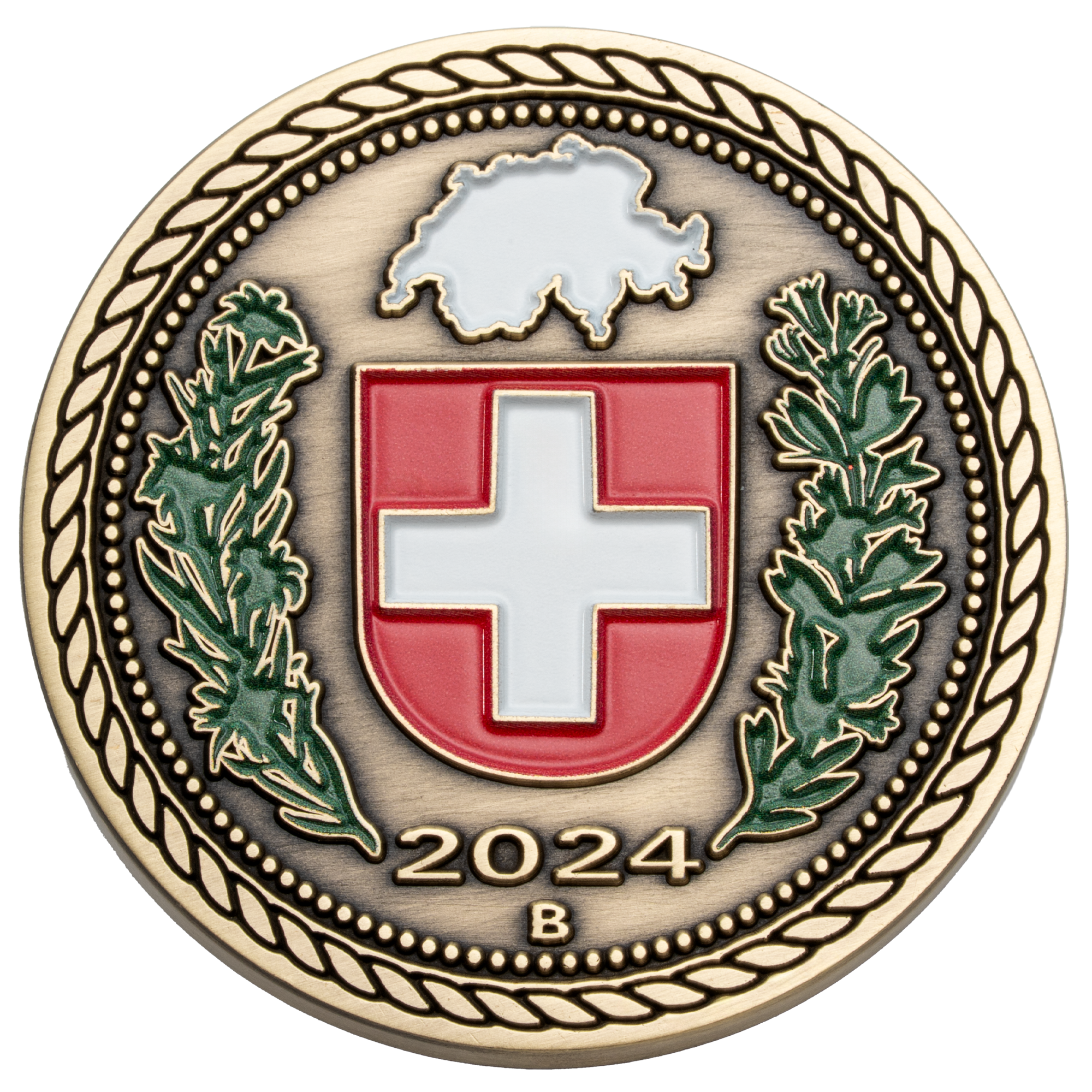 Color On One Side - Challenge Coins